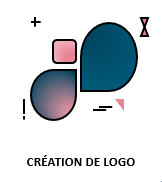 Création d'un logo avec une graphiste professionnelle.