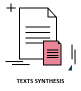 Summary of texts presenting ideas in concise, complete and organized ways.